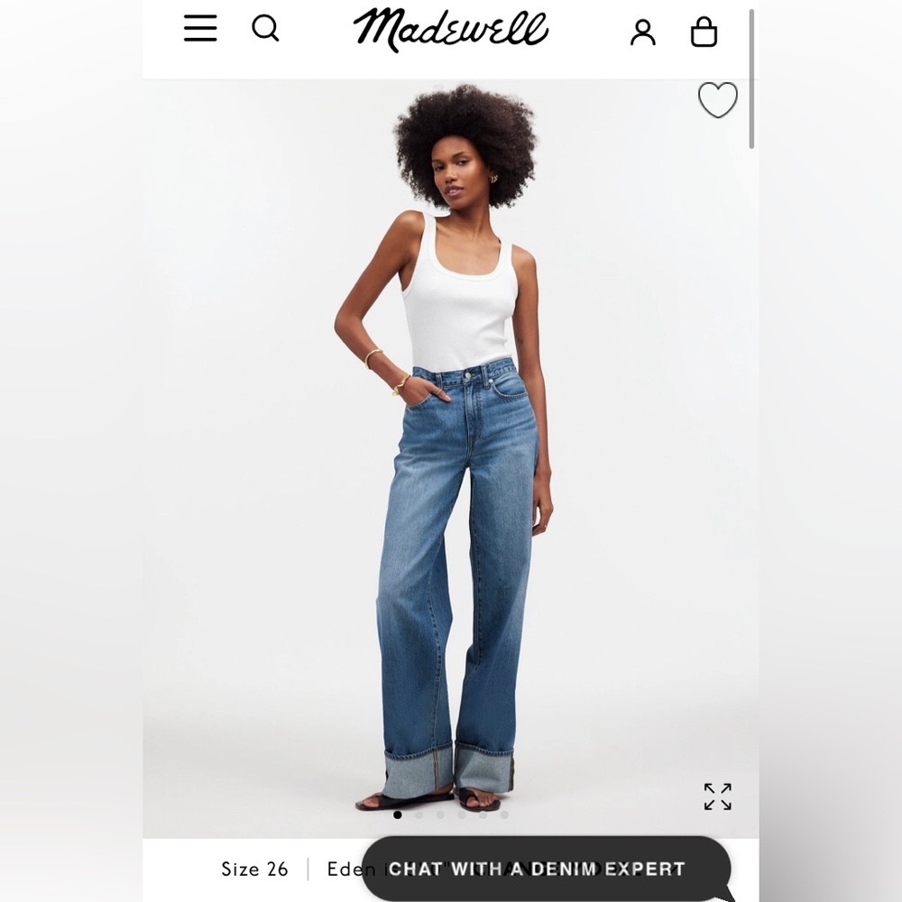 Madewell Super wide Leg Jeans